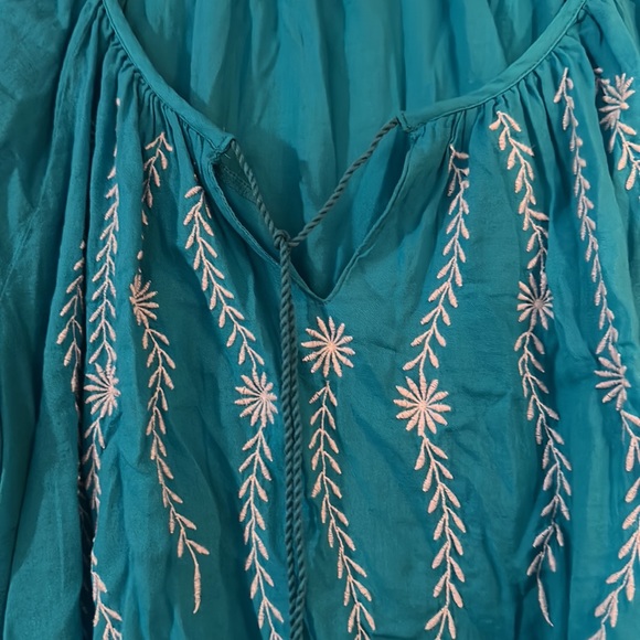 NWT St. John’s Bay women’s shirt teal blue 2X - Picture 4 of 6